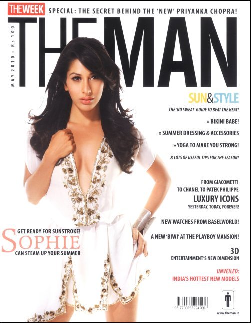 Sophie Choudry on the cover of The Man
