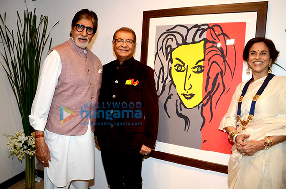 Amitabh Bachchan & Jaya Bachchan grace Dilip De’s art exhibition Amitabh Bachchan & Jaya Bachchan grace Dilip De's art exhibition