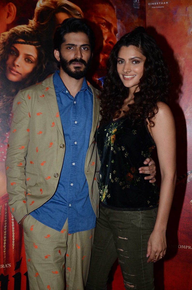 Harshvardhan Kapoor & Saiyami Kher snapped at ‘Mirzya’ promotions