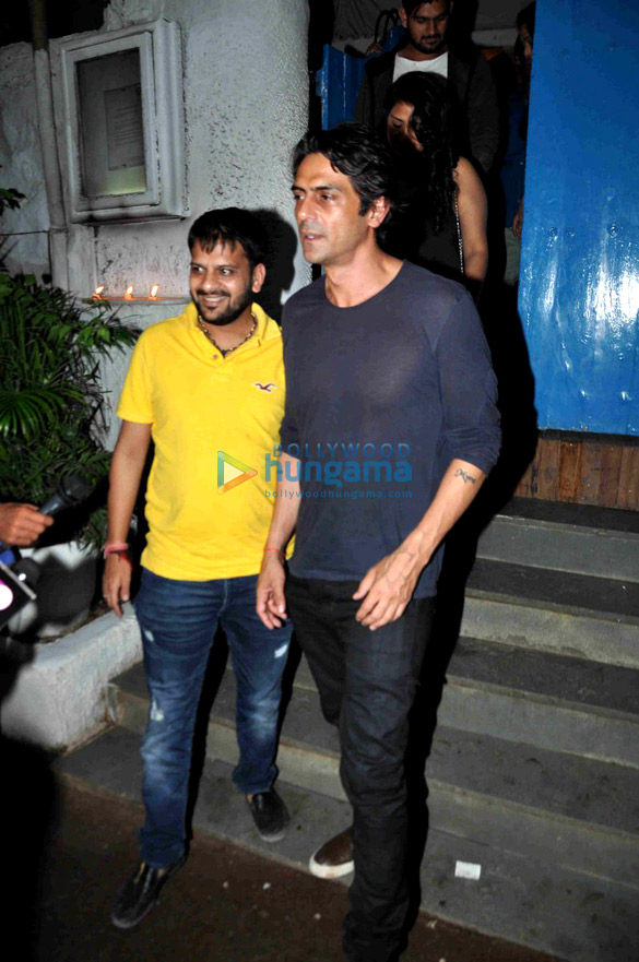Arjun Rampal snapped post dinner at Olive Arjun Rampal snapped post dinner at Olive