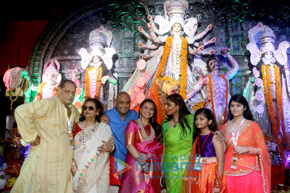 Rani Mukerji & Kajol grace the Durga Puja Navratri celebrations in Juhu Rani Mukerji & Kajol grace the Durga Puja Navratri celebrations in Juhu