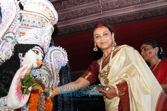 Rani Mukerji celebrates Sindur Khela Rani Mukerji celebrates Sindur Khela