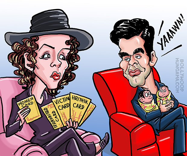 Bollywood Toons Karan Johar vs Kangna Ranaut!