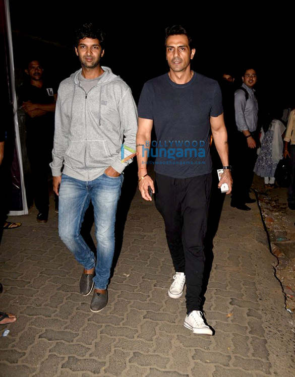 Arjun Rampal and Purab Kohli snapped post ‘Baahubali 2 – The Conclusion’ screening Arjun Rampal and Purab Kohli snapped post 'Baahubali 2 – The Conclusion' screening