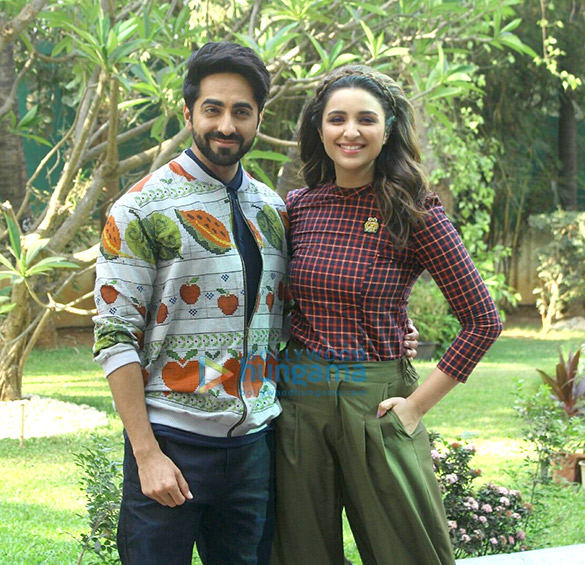 Ayushmann Khurrana and Parineeti Chopra during ‘Meri Pyaari Bindu’ promotions at YRF Studios Ayushmann Khurrana and Parineeti Chopra during 'Meri Pyaari Bindu' promotions at YRF Studios