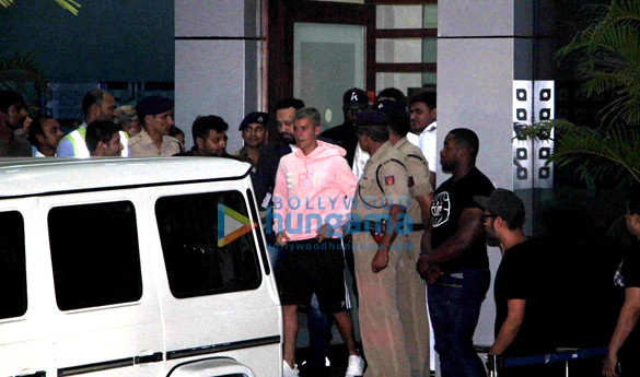 Justin Bieber arrives in India for the concert in Mumbai Justin Bieber arrives in India for the concert in Mumbai