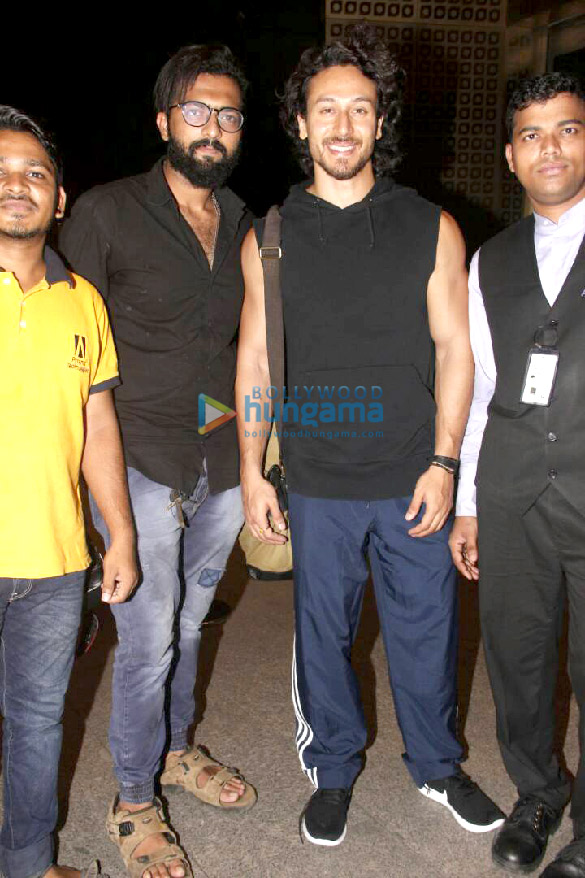 Tiger Shroff and his mother Ayesha Shroff snapped at the airport Tiger Shroff and his mother Ayesha Shroff snapped at the airport