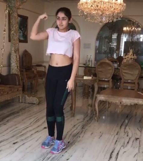 WATCH Dilip Kumar’s grand niece Sayyeshaa Saigal shows some smooth