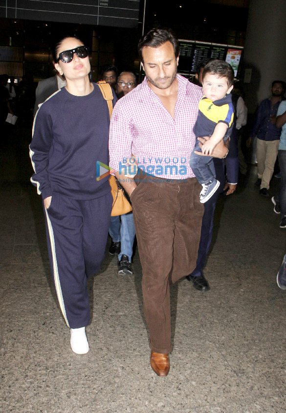 Saif Ali Khan, Kareena Kapoor Khan and Taimur arrive back from their Switzerland holiday Saif Ali Khan, Kareena Kapoor Khan and Taimur arrive back from their Switzerland holiday