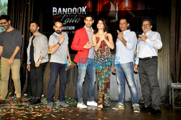 Sidharth Malhotra & Jacqueline Fernandez launch ‘Bandook Meri Laila’ song from A Gentleman Sidharth Malhotra & Jacqueline Fernandez launch 'Bandook Meri Laila' song from A Gentleman
