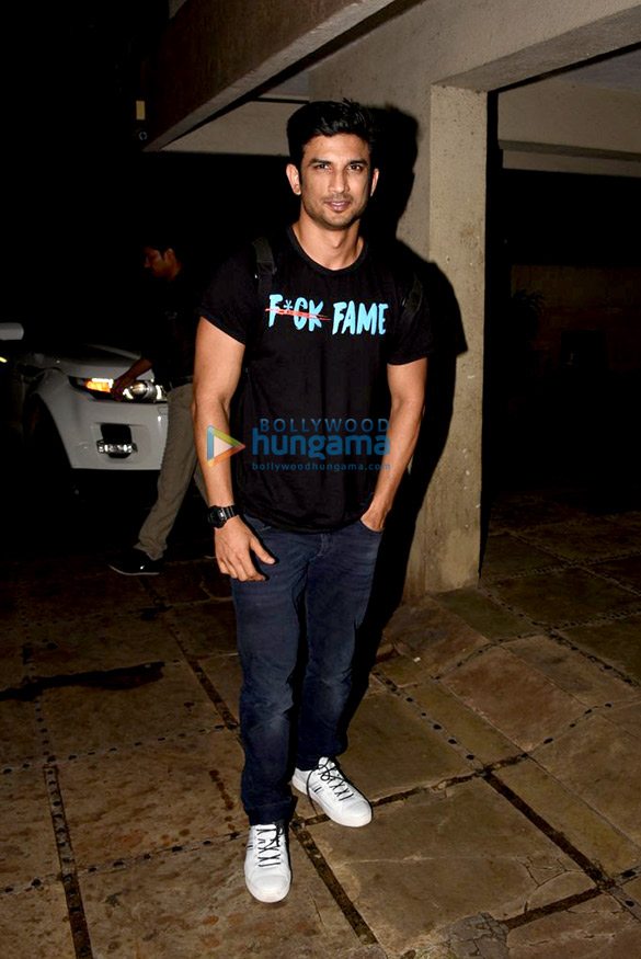 Sushant Singh Rajput and Sara Ali Khan snapped at Abhishek Kapoor office in Bandra Sushant Singh Rajput and Sara Ali Khan snapped at Abhishek Kapoor office in Bandra
