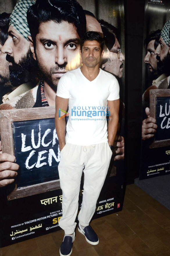Farhan Akhtar at ‘Lucknow Central’ live feed event Farhan Akhtar at 'Lucknow Central' live feed event