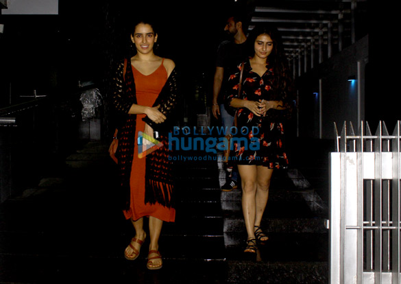 Fatima Sana Shaikh and Sanya Malhotra snapped post dinner in Bandra Fatima Sana Shaikh and Sanya Malhotra snapped post dinner in Bandra