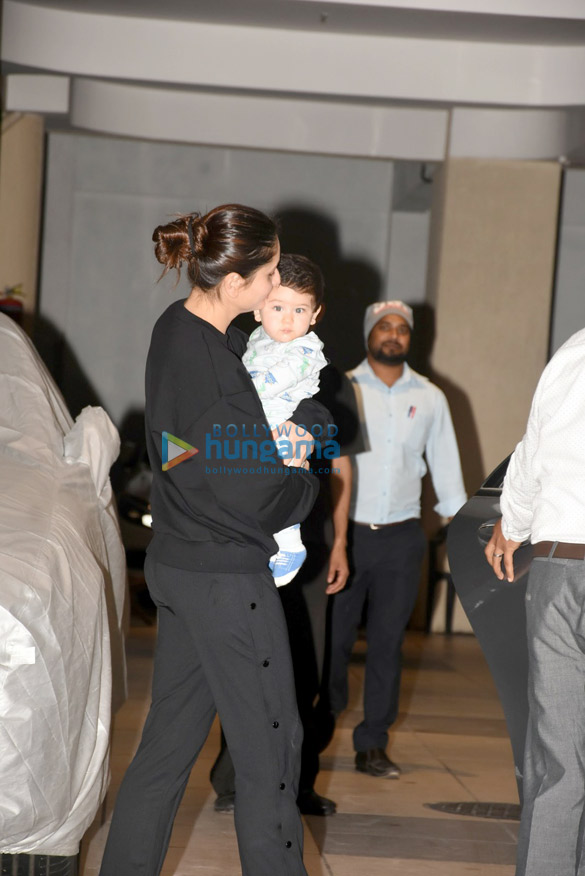Kareena Kapoor Khan snapped with Taimur post birthday celebrations at Babita Kapoor’s house in Bandra Kareena Kapoor Khan snapped with Taimur post birthday celebrations at Babita Kapoor's house in Bandra