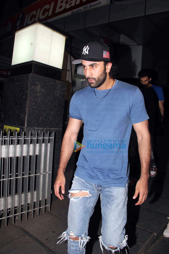 Ranbir Kapoor and Aditya Roy Kapur snapped post dinner at Hakkasan Ranbir Kapoor and Aditya Roy Kapur snapped post dinner at Hakkasan