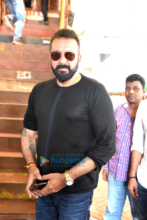 Sanjay Dutt snapped promoting the film Bhoomi Sanjay Dutt snapped promoting the film Bhoomi