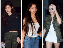 Girl gang Suhana Khan, Ananya Panday and Shanaya Kapoor enjoy a movie night!
