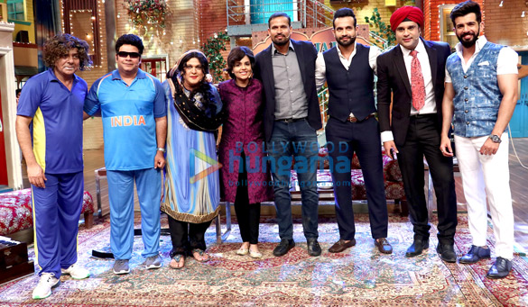 Irfan Pathan and Yusuf Pathan on the sets of ‘The Drama Company’ Irfan Pathan and Yusuf Pathan on the sets of ‘The Drama Company’