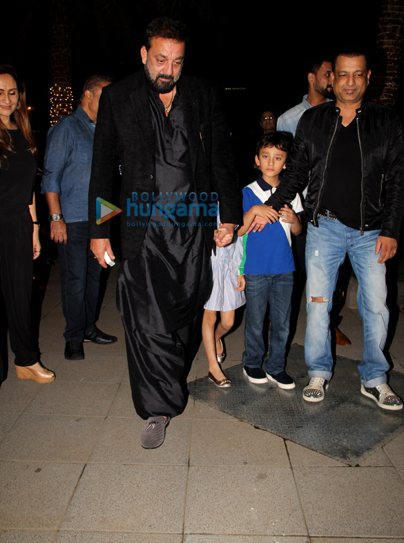 Sanjay Dutt snapped with his family at Yauatcha in Bandra Sanjay Dutt snapped with his family at Yauatcha in Bandra
