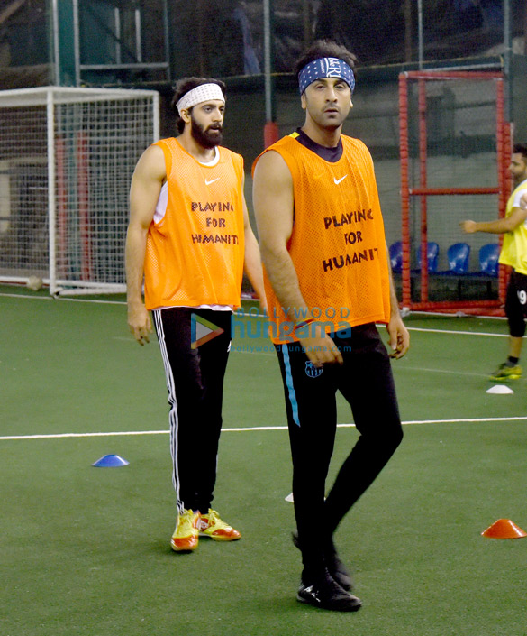 Ranbir Kapoor, Varun Dhawan, Arjun Kapoor snapped at a soccer match Ranbir Kapoor, Varun Dhawan, Arjun Kapoor snapped at a soccer match