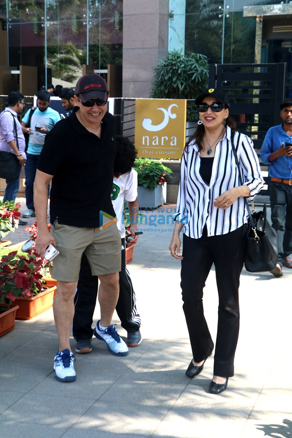Madhuri Dixit snapped with family in Mumbai