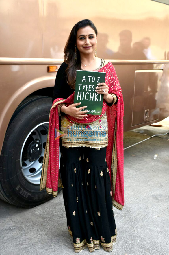 Rani Mukerji snapped at Hitchki promotions on the sets of Dance India Dance