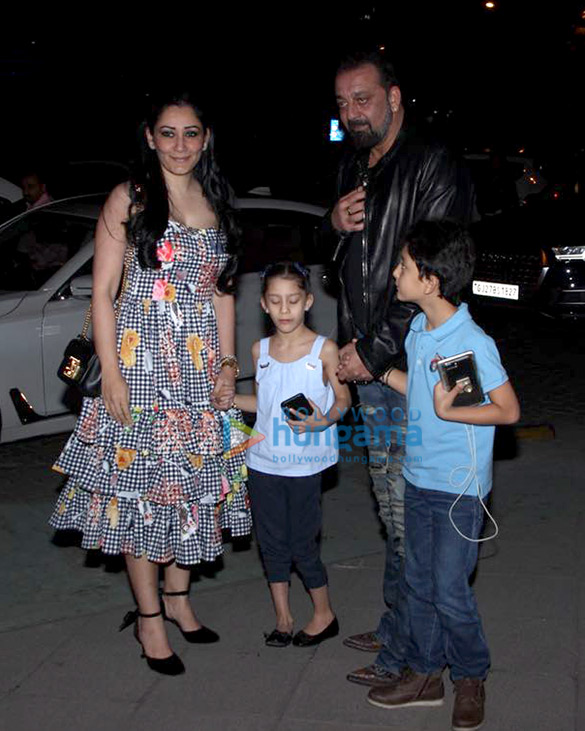 Sanjay Dutt snapped with family spotted at Yauatcha, BKC Sanjay Dutt snapped with family spotted at Yauatcha, BKC