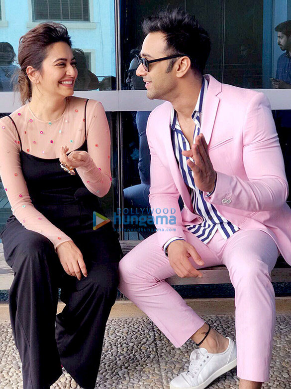 Star cast of ‘Veerey Ki Wedding’ snapped during promotions in Mumbai Star cast of 'Veerey Ki Wedding' snapped during promotions in Mumbai