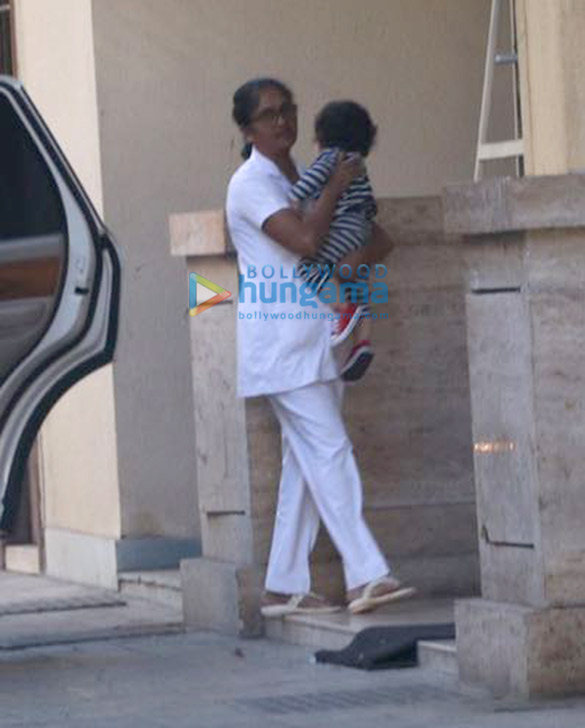 Taimur Ali Khan spotted at Amrita Arora’s residence Taimur Ali Khan spotted at Amrita Arora's residence