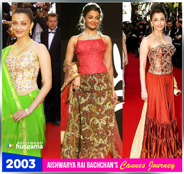 Aishwarya Rai Bachchan Cannes journey 2003