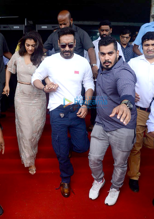 Ajay Devgn and Kajol snapped endorsing the plastic ban