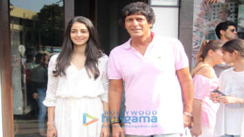 Chunky Pandey snapped with his family at Bastian