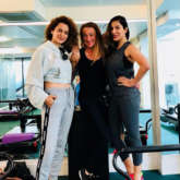 Kangana Ranaut sweats it out in the gym with her gum buddy Sophie Choudry in London