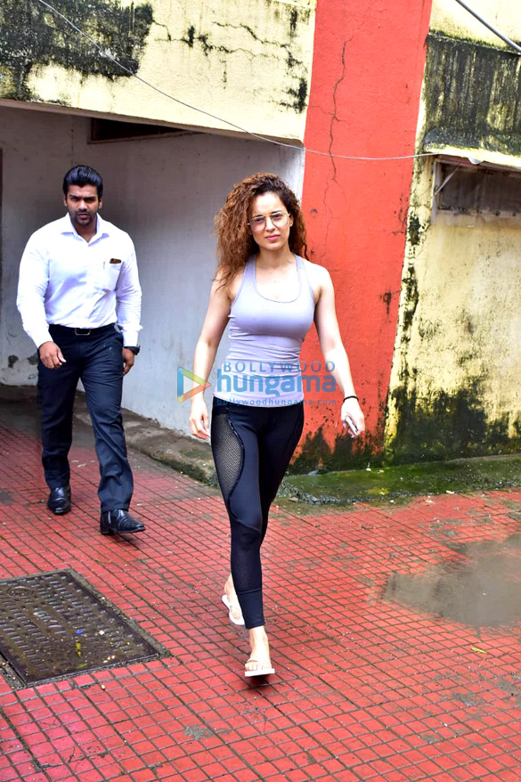 Kangana Ranaut spotted at the gym in Bandra Kangana Ranaut spotted at the gym in Bandra