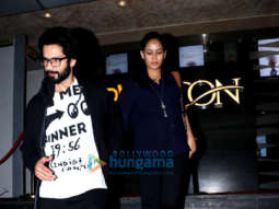 Shahid Kapoor and Mira Rajput spotted after watching Gold at PVR Icon in Andheri Shahid Kapoor and Mira Rajput spotted after watching Gold at PVR Icon in Andheri