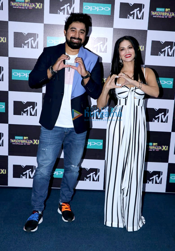 Sunny Leone and Rannvijay Singh grace the launch of ‘MTV Splitsvilla 11’ at the Viacom 18 office