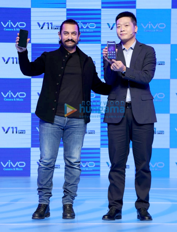 Aamir Khan snapped at VIVO 11 Pro launch Aamir Khan snapped at VIVO 11 Pro launch