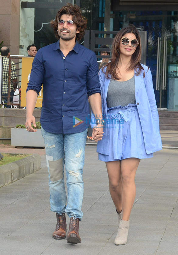 Gurmeet Choudhary and Debina Bonnerjee spotted at Yauatcha