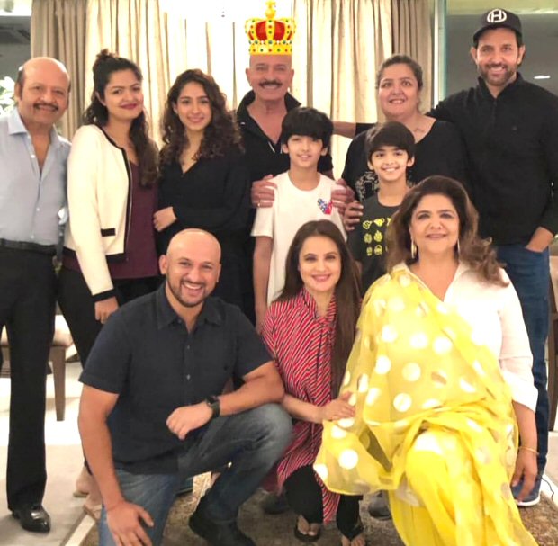 Inside Pics Hrithik Roshan brings in father Rakesh Roshan’s birthday with a family dinner