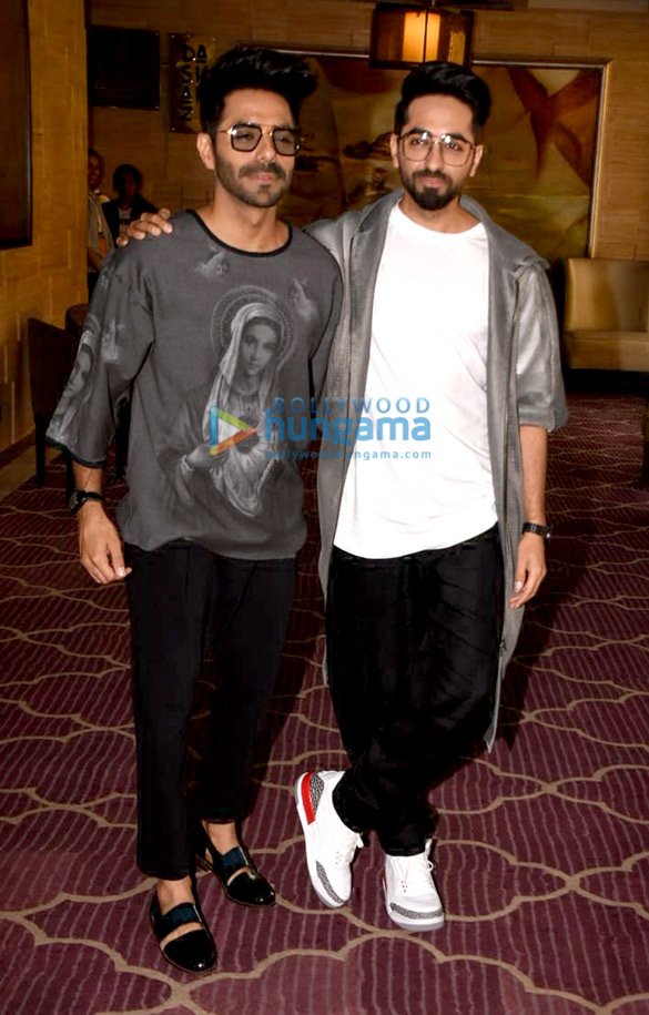 Ayushmann Khurrana and Aaradhya Bachchan snapped in Juhu