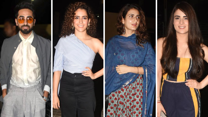 Badhaai Ho Full Special Screening  Sanya Malhotra 