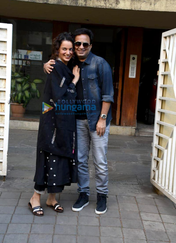Kangana Ranaut snapped post attending a meeting in Juhu Kangana Ranaut snapped post attending a meeting in Juhu