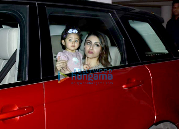 Soha Ali Khan and Inaaya Naumi Kemmu snapped Karan Johar’s house