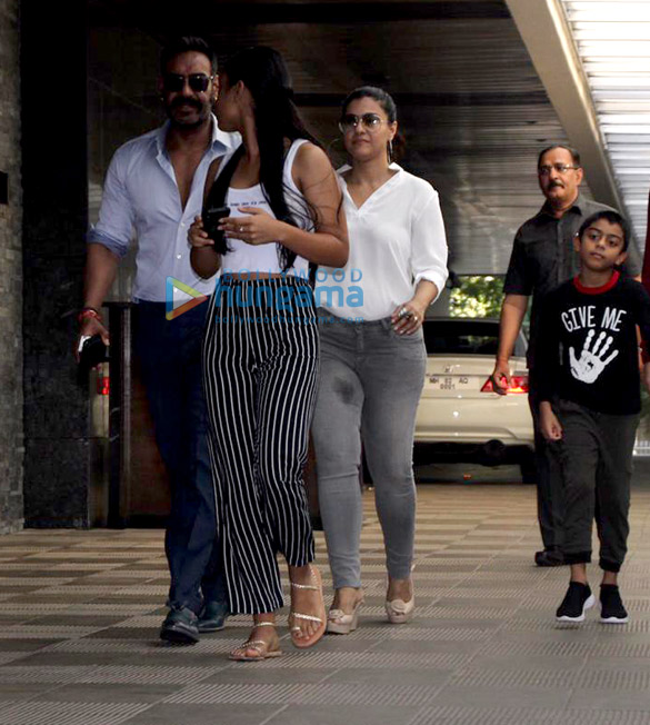 Ajay Devgn and family snapped at Hakkasan in Bandra