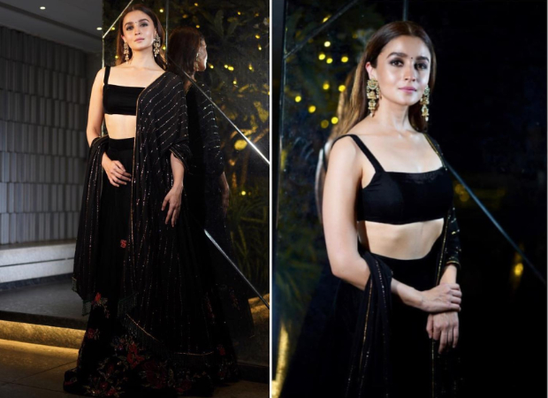 black lehenga alia bhatt