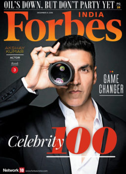 Akshay Kumar On The Cover Of Forbes, Dec 2018