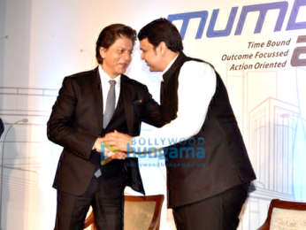 Devendra Fadnavis and Shah Rukh Khan snapped at Mumbai 2.0 event
