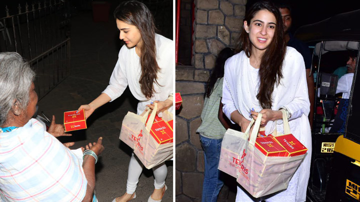 MUST WATCH: Sara Ali Khan SERVING Food at Shani Mandir, Juhu MUST WATCH Sara Ali Khan SERVING Food at Shani Mandir, Juhu
