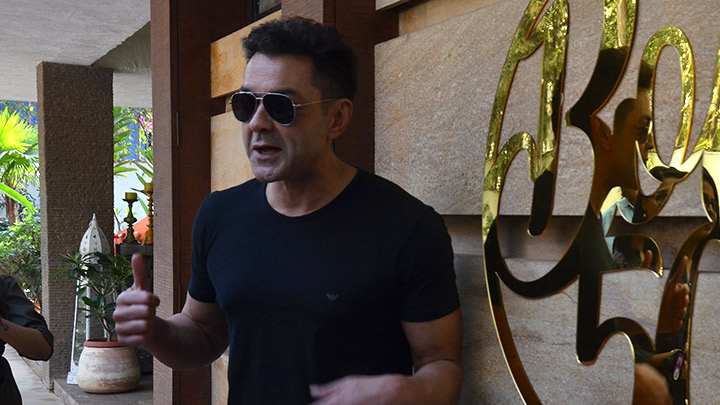 Bobby Deol birthday cake cutting celebration on his big Bobby Deol birthday cake cutting celebration on his big