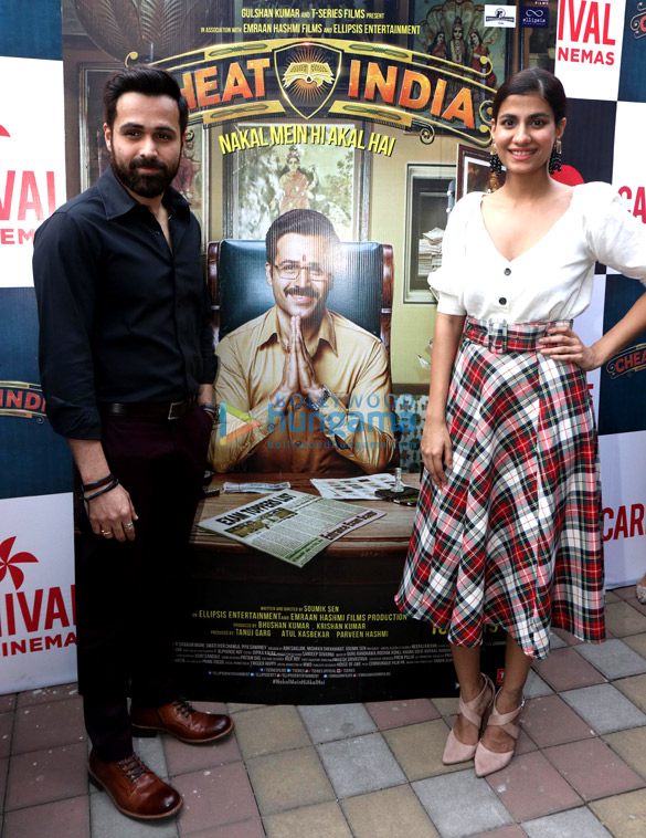Emraan Hashmi and Shreya Dhanwanthary promote ‘Why Cheat India’ at Carnival Cinemas in Mumbai Emraan Hashmi and Shreya Dhanwanthary promote 'Why Cheat india' at Carnival Cinemas in Mumbai